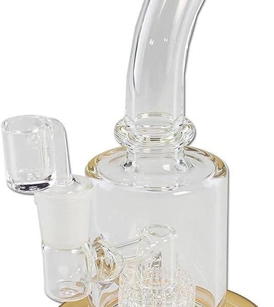 Bong De Cristal Bubbler Drum Con Percolador 22 cm