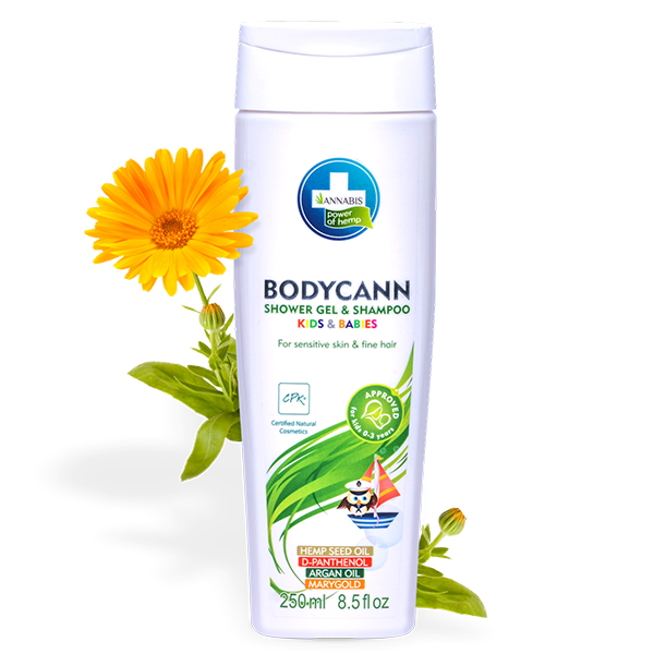 CBD Bodycann Kids Gel Y Champú 250 ML