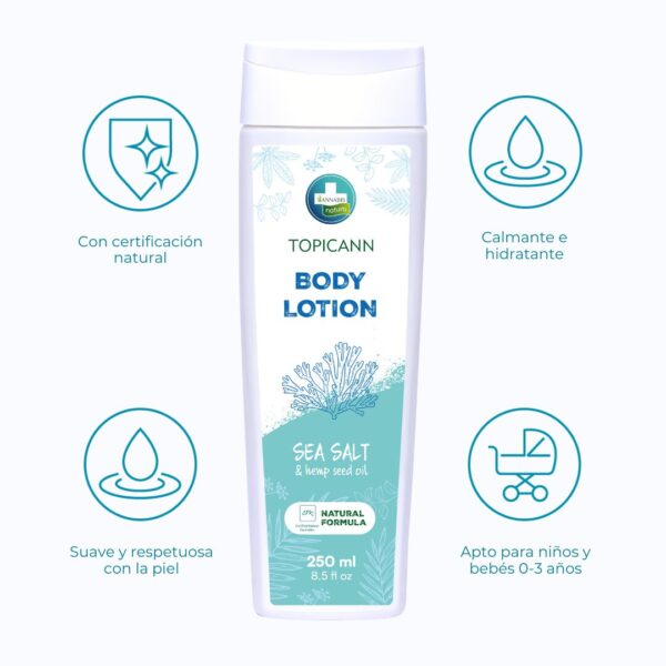 CBD Topicann Body Milk Piel Atópica 250 ML - Imagen 2