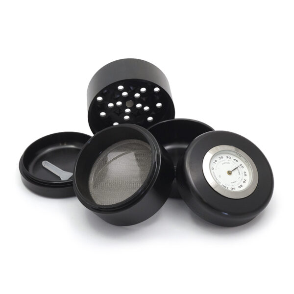 Grinder Higrometro (63mm) Negro - Imagen 2
