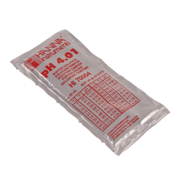 Liquido Calibrador Ph 4.01. Sobre 20Ml Hanna