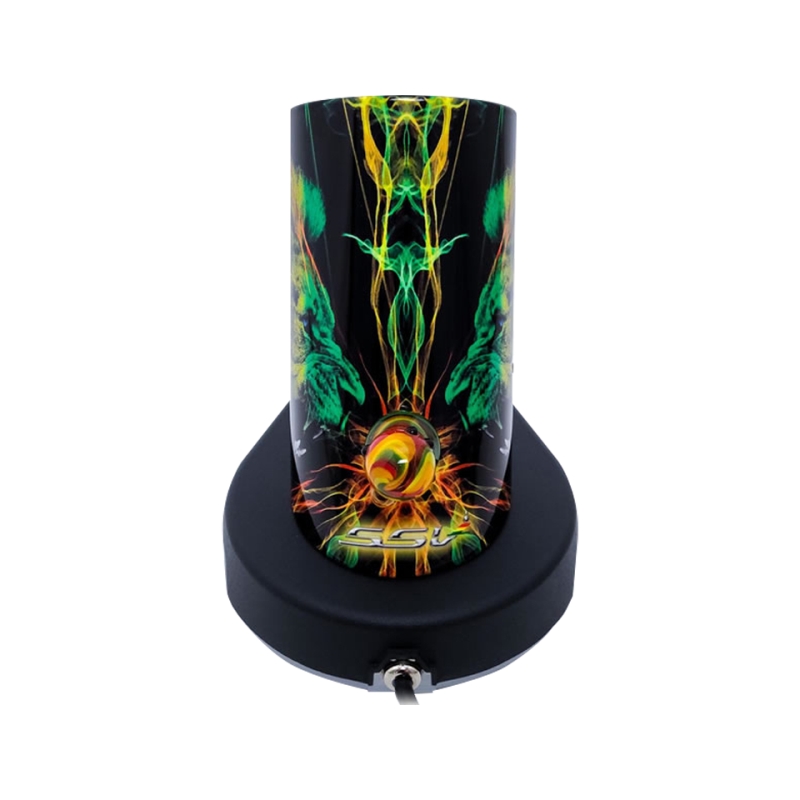 Vaporizador Elev8 Super Surfer 2.0 WRS Call Of The Rasta Lion C/Aroma Top Transparente + Bolsas